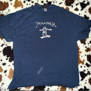 Thrasher Blue Short Sleeve Tee